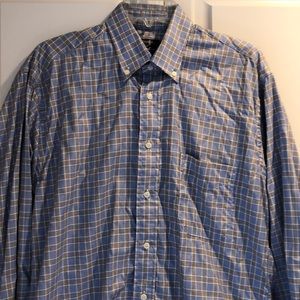 Men’s button-down shirt.